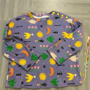 Misha&Puff kids purple long sleeve shirt